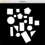 Figure 1: Thresholding reveals the shapes in our image.